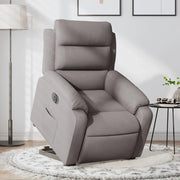 Poltrona Alzapersona Reclinabile Elettrica Tortora in Tessutocod mxl 85267
