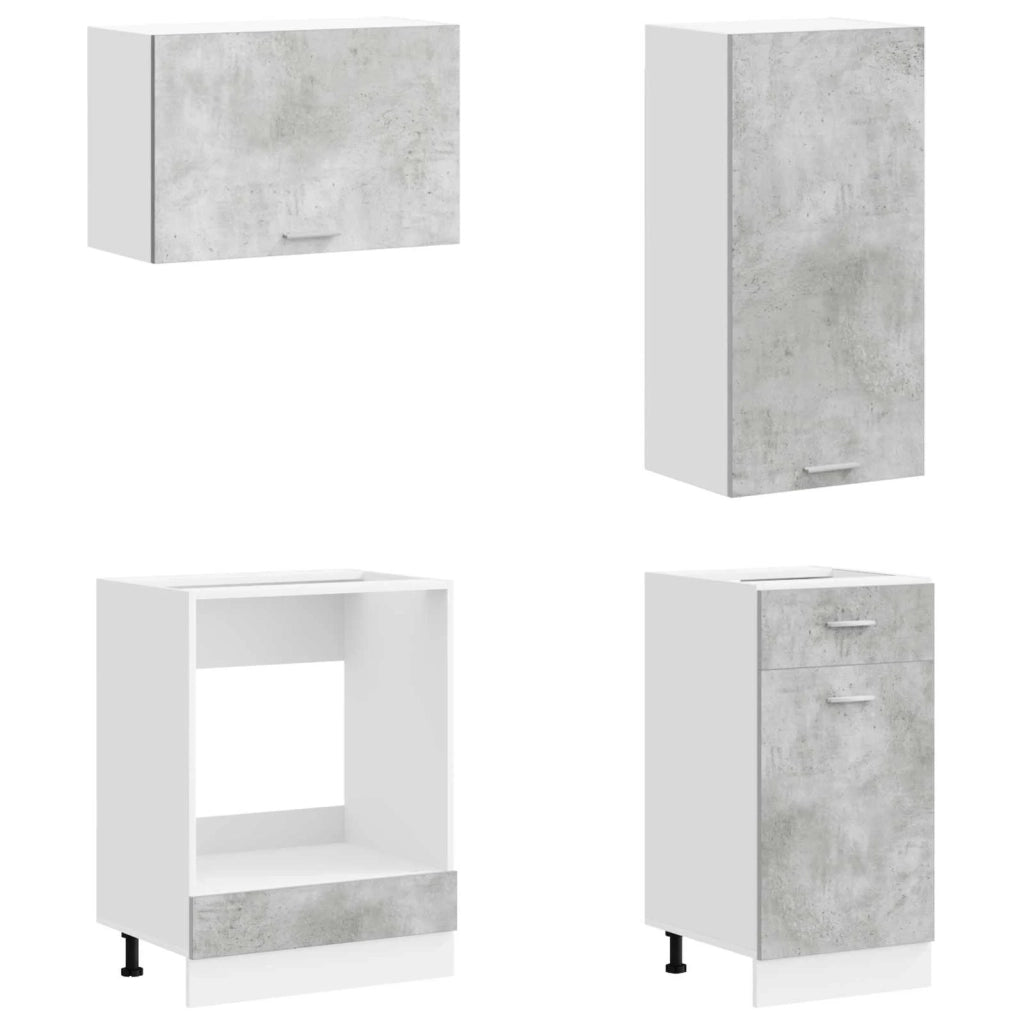 Unità Cucina LYON 8 pcs Grigio Cemento Legno ingegnerizzato 3438206