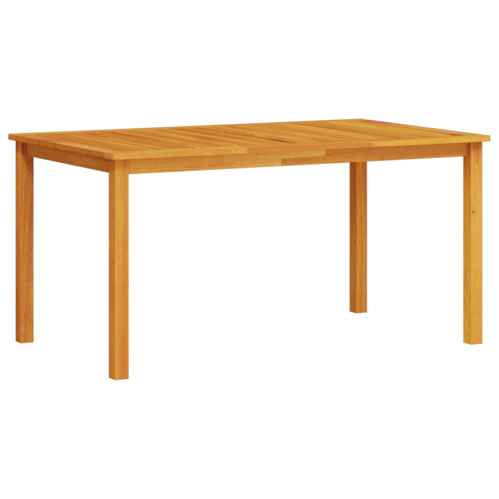 Set da Pranzo da Giardino da 5 Pezzi in Legno Massello di Acacia