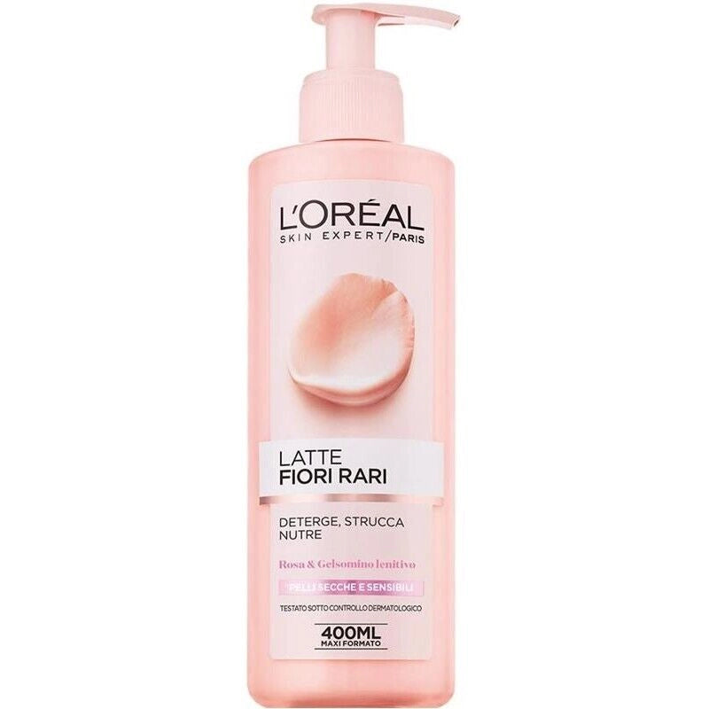 L'ORÉAL PARIS FIORI RARI LATTE STRUCCANTE PER PELLI SECCHE E SENSIBILI 200 ML