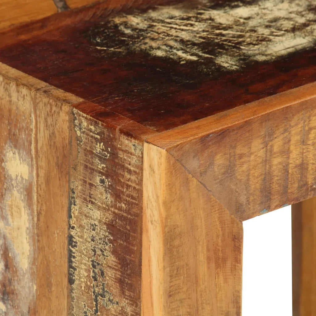 Sgabello in Legno Massello di Recupero 40x30x40 cm 246270