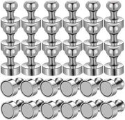 Magnetismo Neodymium - 30 Pezzi - Piccoli Magnetici per Frigorifero - Mini Magnetici - Magnetici per Cucina - Spiedini per Whiteboard