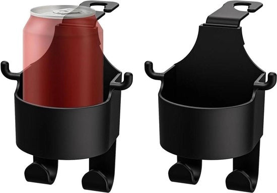 Due supporti auto per sedile posteriore - becher holder per auto - supporto auto per sedile posteriore universale - supporto multifunzionale per becher - supporto auto per testa (nero) .