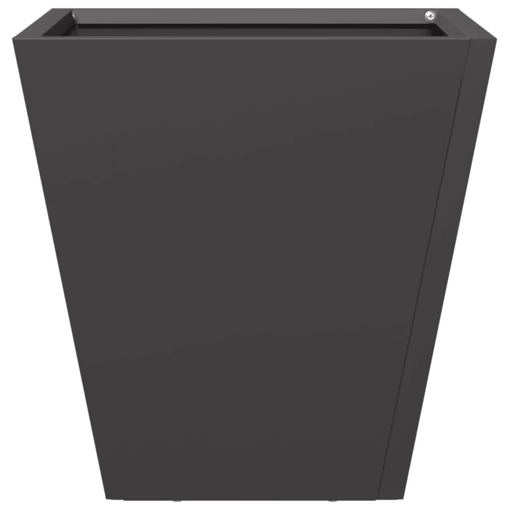 Fioriera rialzata per piante fiori giardino terrazze set da 2 30 x 30 x 30 cm acciaio nero 02_0038915