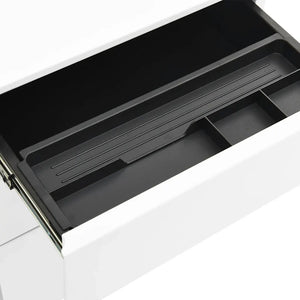 Schedario Mobile Bianco 39x45x60 cm in Acciaio 335978