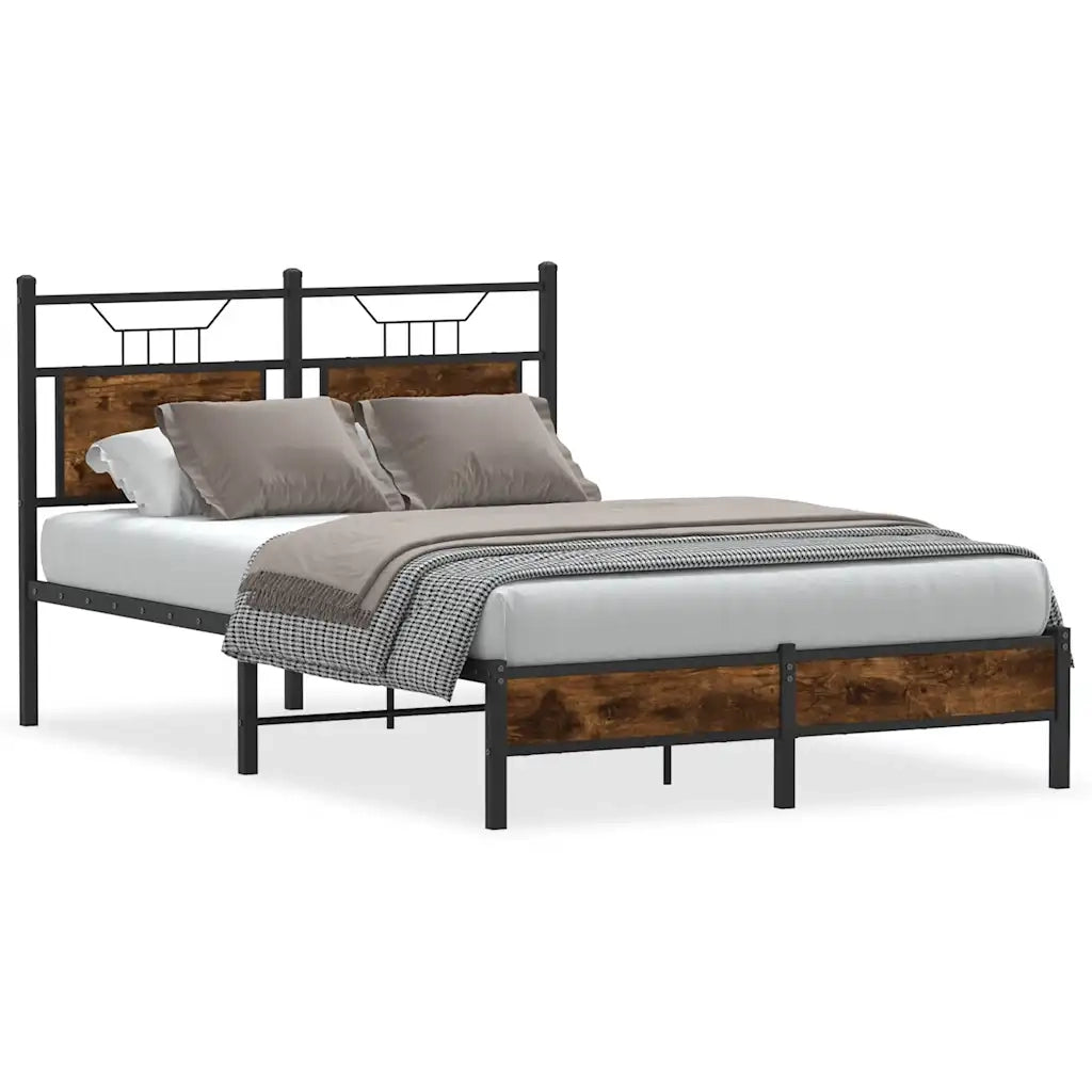 Giroletto senza Materasso Rovere Fumo 120x190 cm in Truciolato