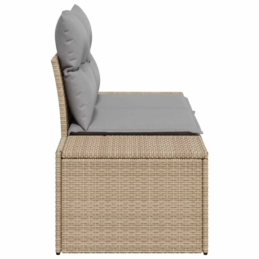 Divano da giardino-Sofa da Giardino-Divano da esterno Beige 123 x 62 x 69cm polyrattan 166745