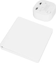 Interfono con 1 Tasto - Facile da Installare a Radiofrequenza - Ricevitore in ABS Bianco.