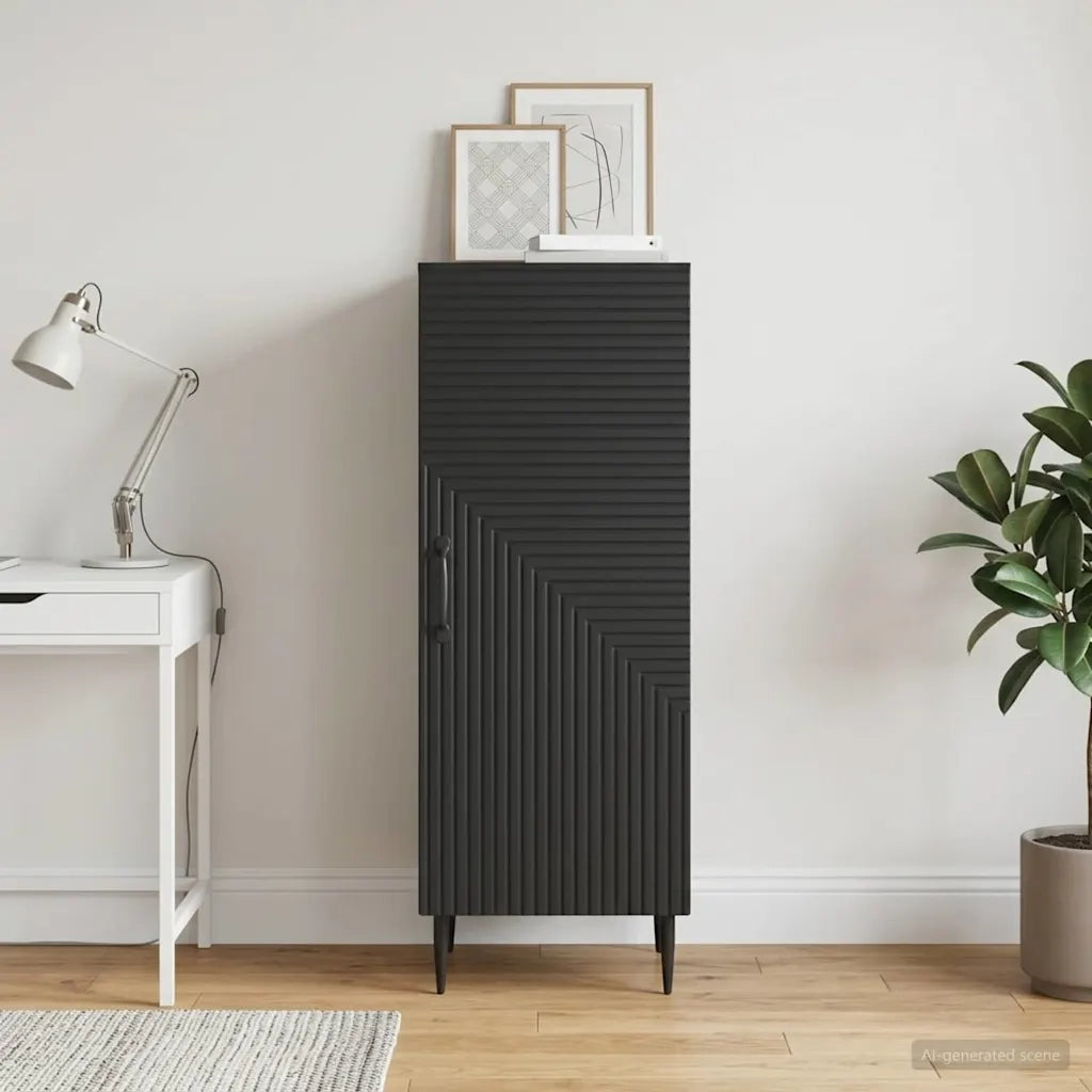 Credenza Nero 33 x 34,5 x 89,5 cm Legno ingegnerizzato 894826