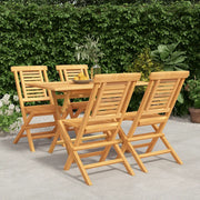 Set da Pranzo per Giardino 5 pz in Legno Massello di Teakcod mxl 76296