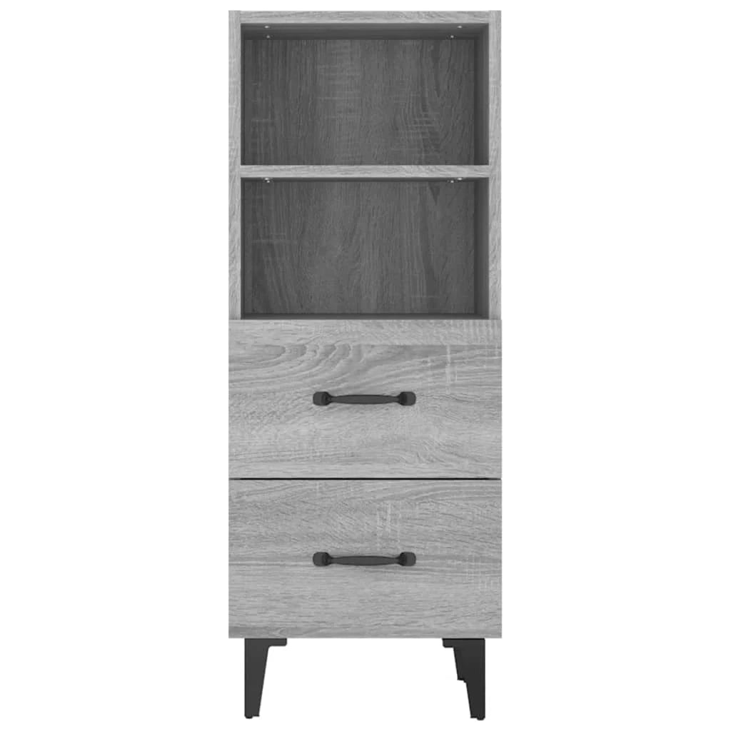 Buffet credenza cassettiera armadio mobile contenitore organizer cucina soggiorno salotto Sonoma 34,5 x 34 x 90 cm legno ingegnerizzato grigio 02_0036313