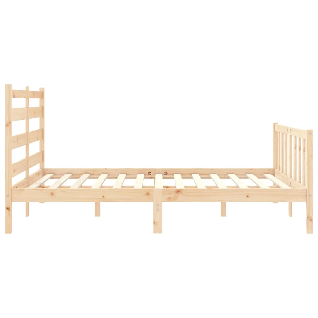 Giroletto senza Materasso-Struttura Letto 160x200 cm in Legno Massello di Pino 974188