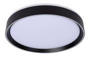 Plafoniera LED Lucide Nuria 40 cm nera 24W dimmer