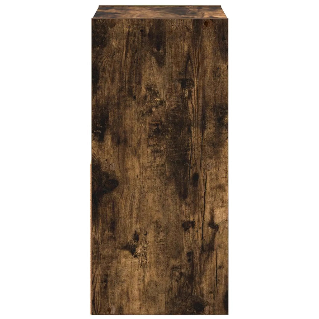 Comodino | Armadio da Notte | Mobiletto da notte Rovere fum¨¦ 35 x 32 x 68,5 cm Legno multistrato