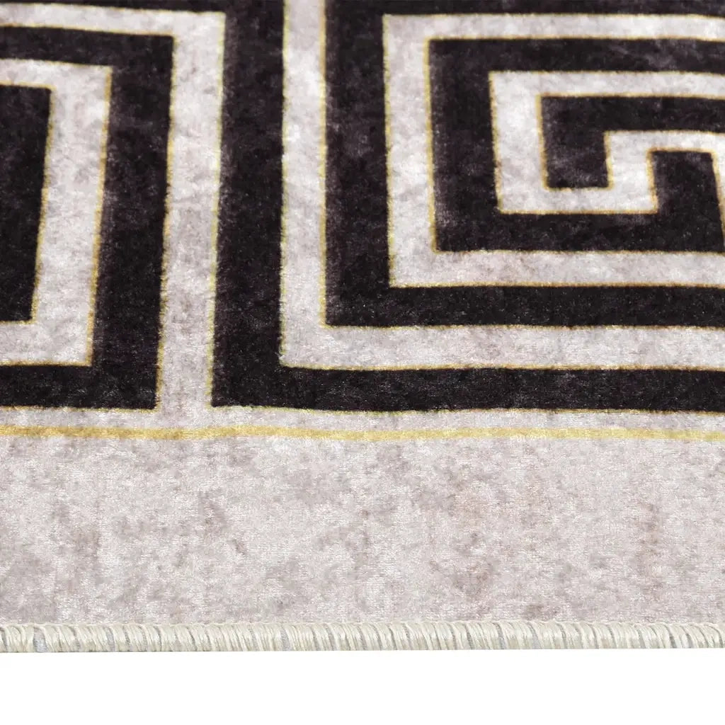 Tappeto Lavabile 120x180 cm Beige Chiaro 337948