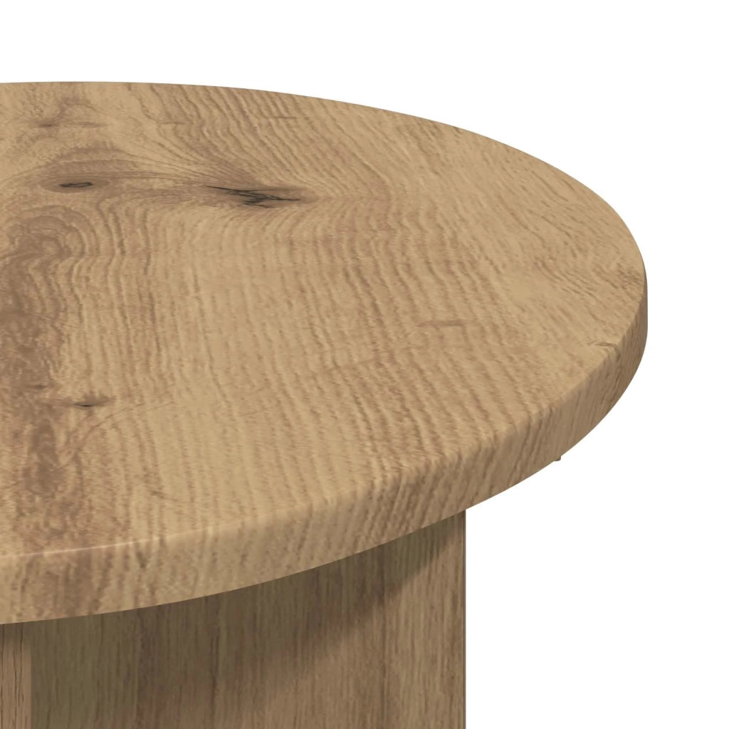 Tavolo laterale 2 pcs Rovere Artigianale Ø 39 x 38 cm