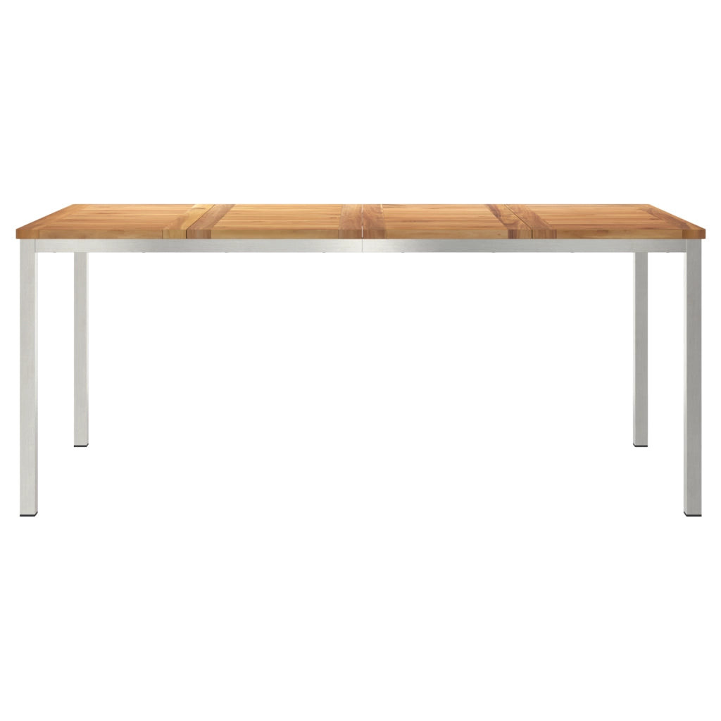 Tavolo da pranzo da esterno 180x90x75 cm in legno massello di teak