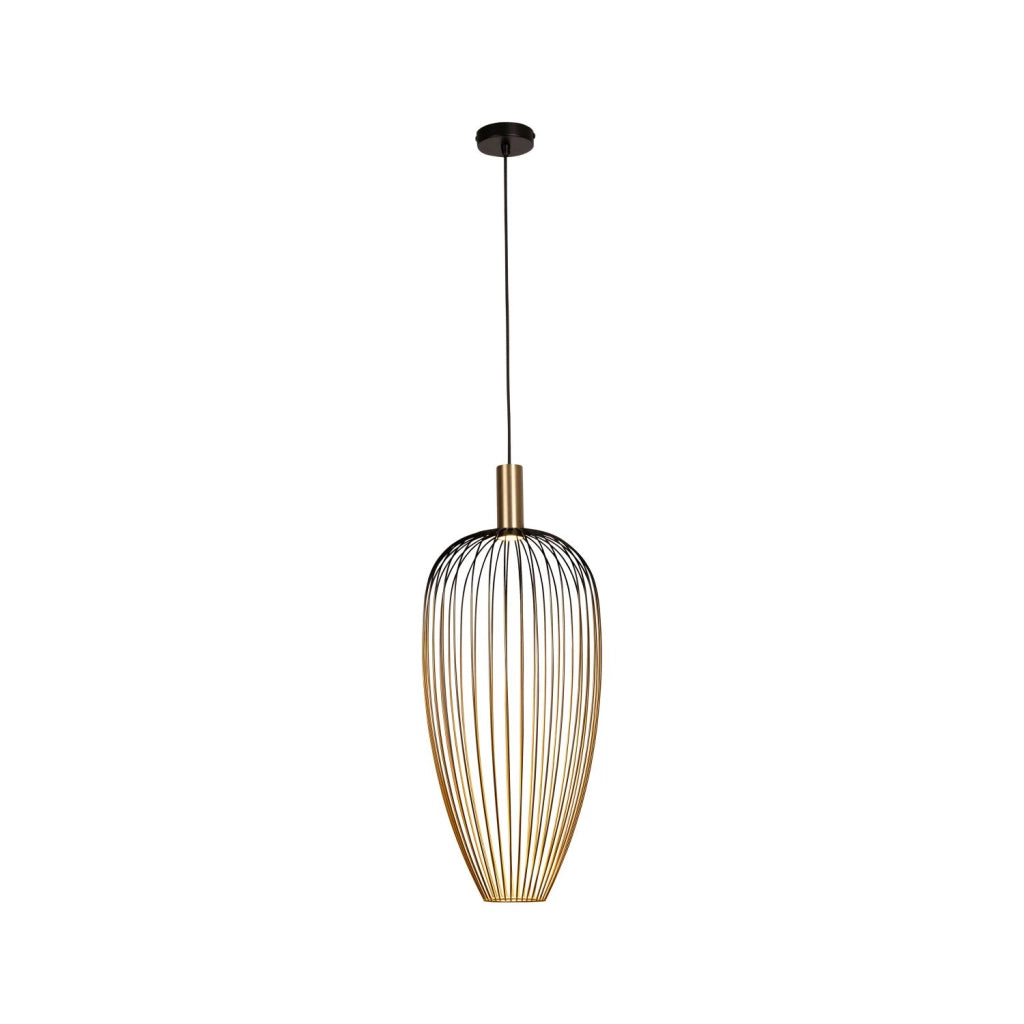 Lampada a sospensione AURELIE 1xGU10 oro nero Lucide