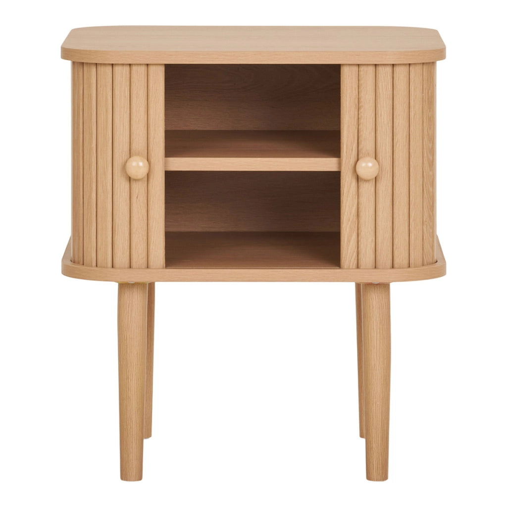 Comodino Nikko, Marrone, MDF, 45x40x50,5 cm