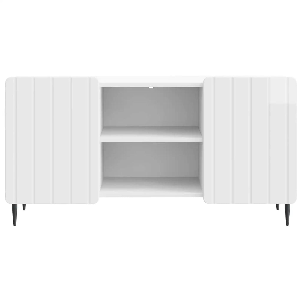 Mobile TV Bianco Lucido 102 x 34,5 x 52 cm Legno ingegnerizzato