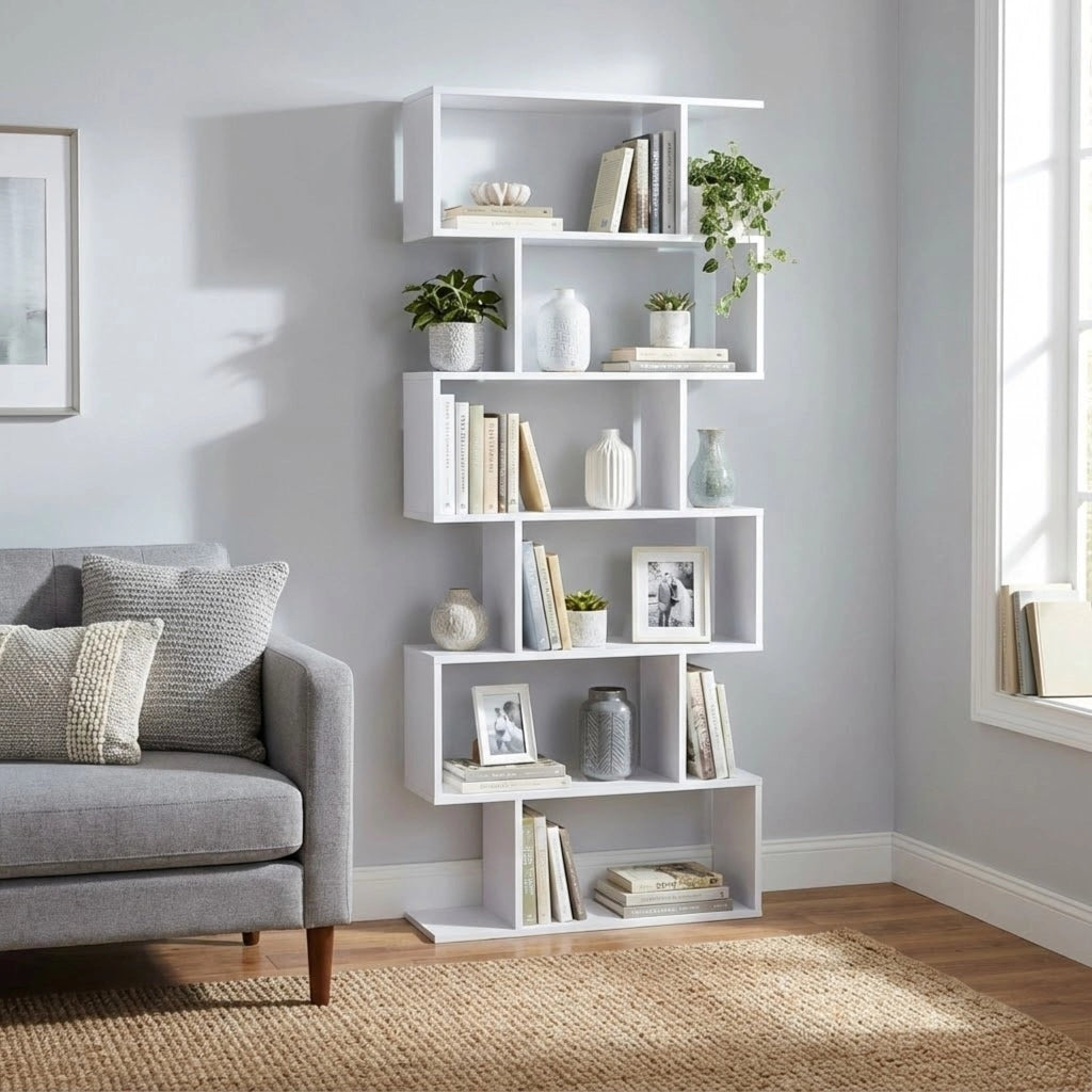 Libreria Moderna di Design in Legno Composito cm 80x23 5x190 5 - SAMU