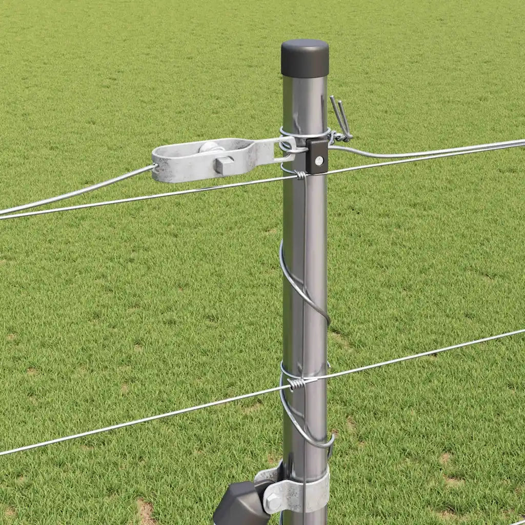 Palo della recinzione Zincato 25 x 1,6 m Acciaio
