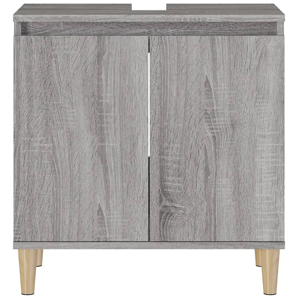 Mobile Lavabo Grigio Sonoma 58x33x60 cm in Legno Multistrato