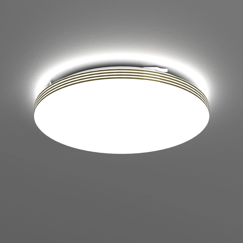 Plafoniera LED Milagro Bever Ø33 16W bianco/oro IP44