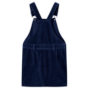 Abito Scamiciato da Bambina Velluto a Coste Blu Marino 104 CFW4678406