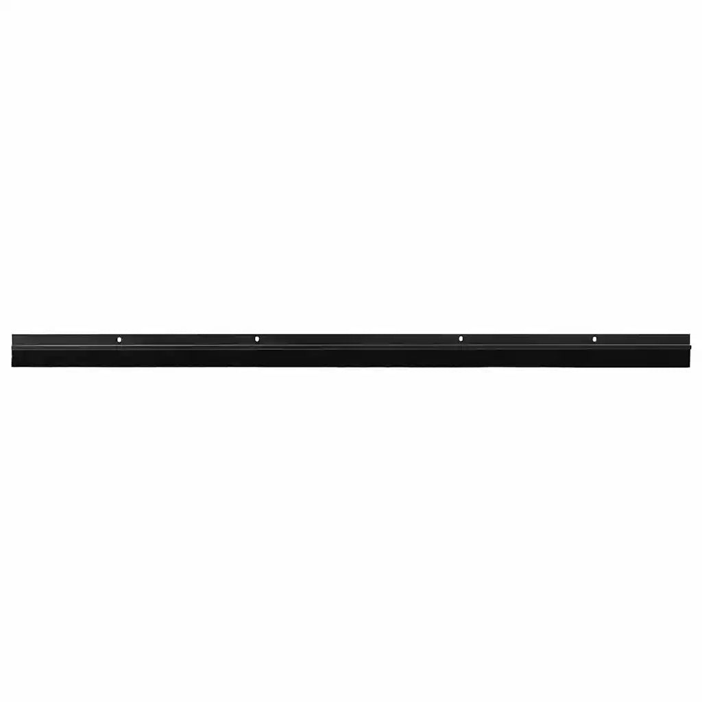 Spazzole per porte a vite 12 pz Nero 100 cm Lega di alluminio CFW7722935