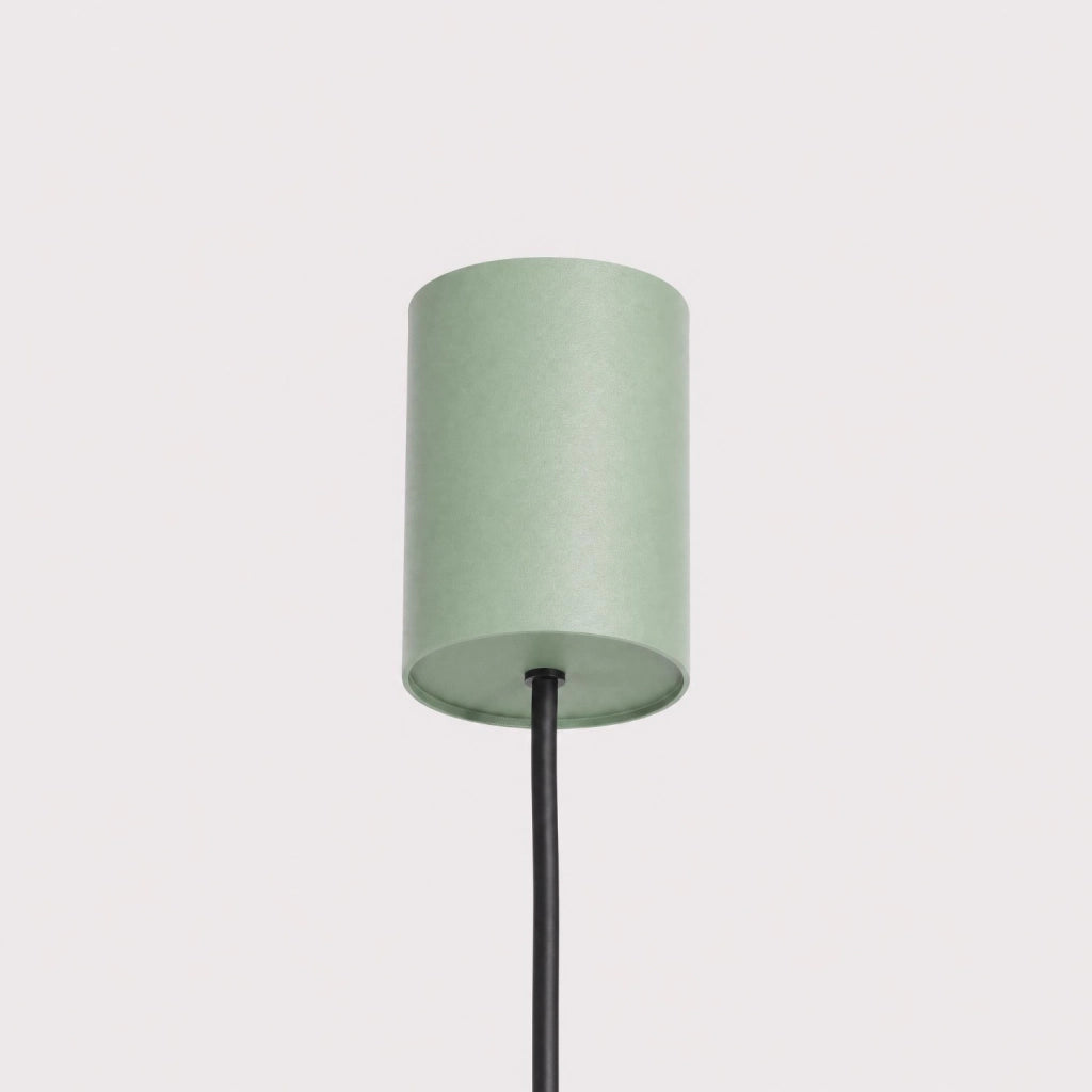 Lampadario RIFF 4 verde salvia Gx53
