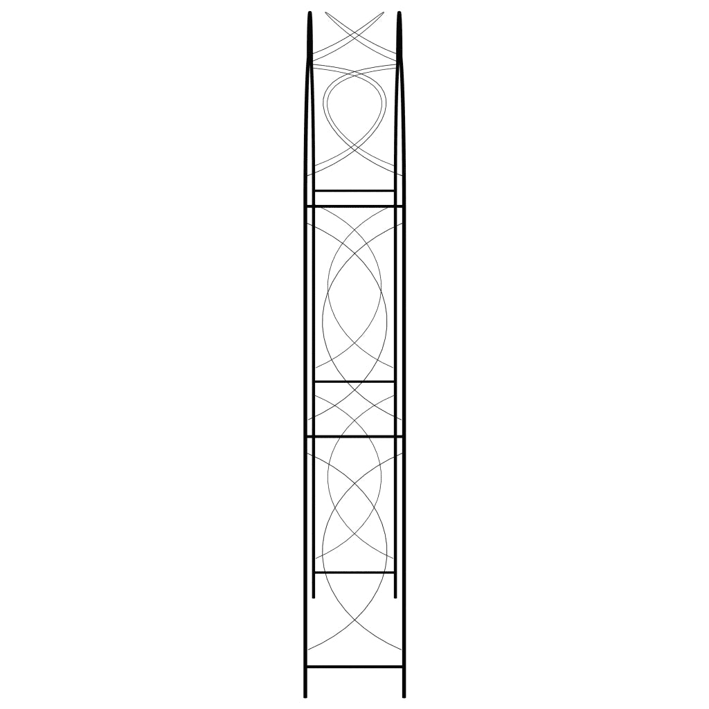 Arco da Giardino Nero 150x34x240 cm in Ferro 47095