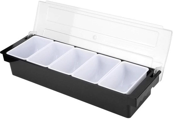 Contenitore multifunzionale per alimenti - Materiale plastico alimentare - Coperchio trasparente - Maniglie - Adatto per frutta/verdure - Contenitore per erbe