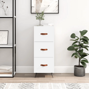 Credenza Bianca 34,5x34x90 cm in Legno Multistratocod mxl 78935