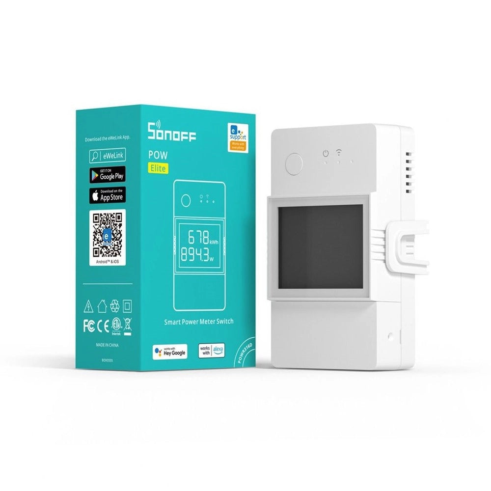 Trade Shop - Interruttore Intelligente élite 16a Wifi Misura Consumo Elettrico Sonoff Powr316d -
