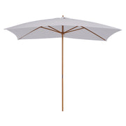 Parasole rettangolare per giardino grande ¨C zephmum ¨C bianco 300x200x250 cm
