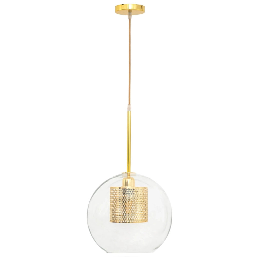 Lampada Pensile Di Vetro Oro Loft APP554-1CP 20cm
