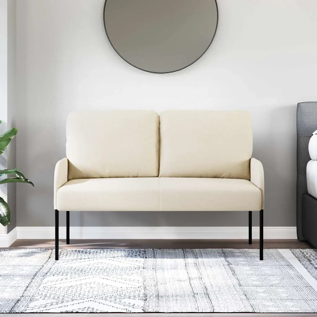 Divani con cuscino 110cm Crema Legno compensato