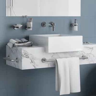 Portasciugamani 45 cm Gedy serie Project in acciaio inox cromato lucido