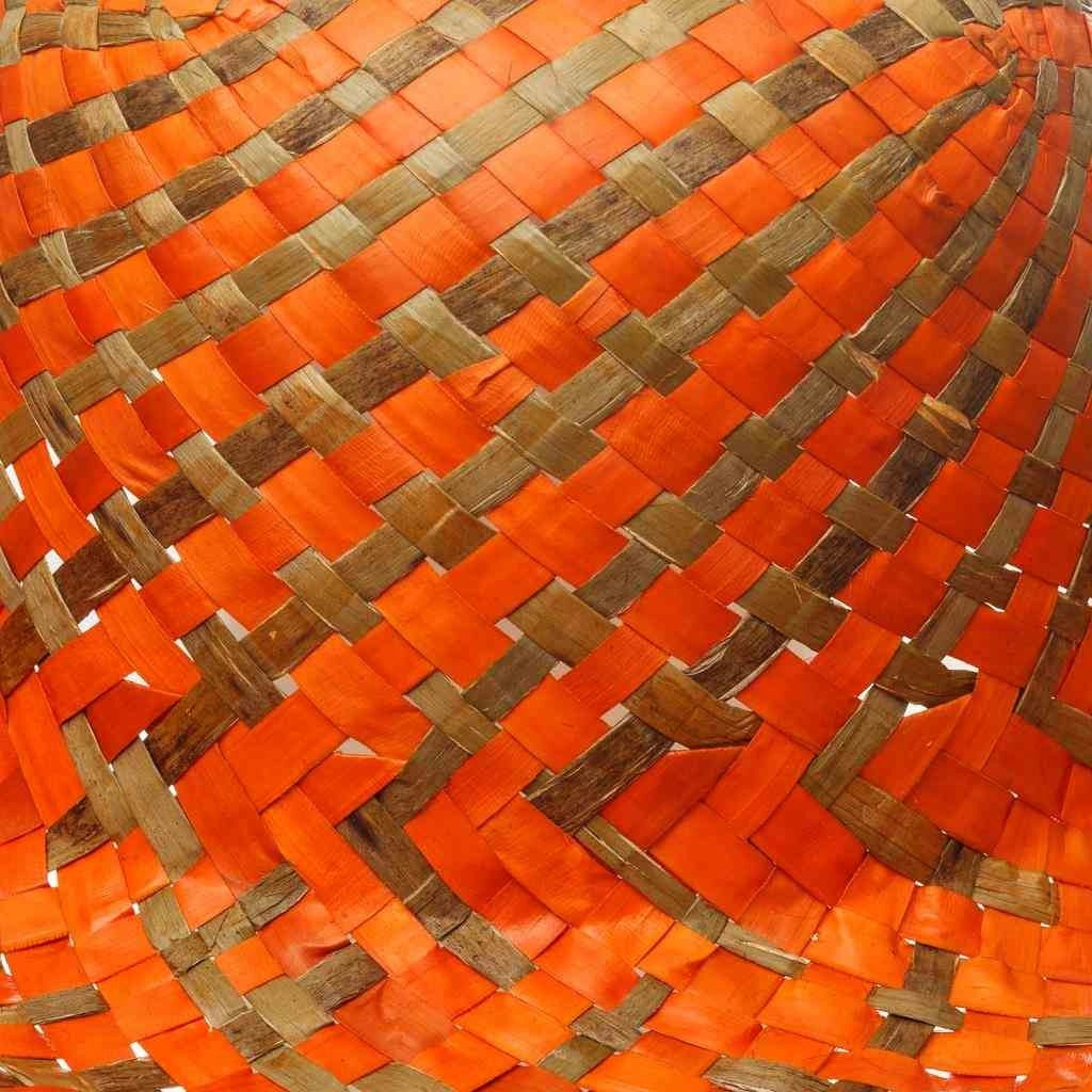 Cappello in paglia arancione 58x9