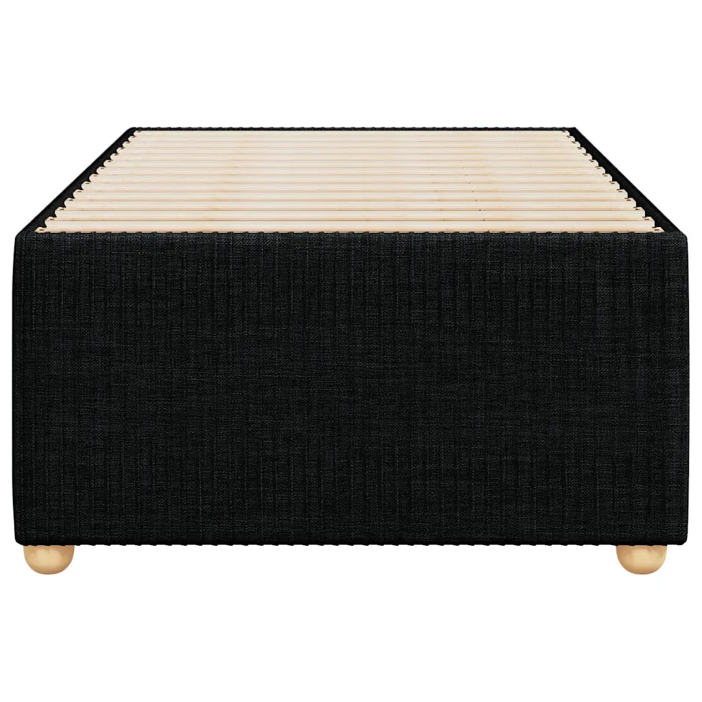 Giroletto senza Materasso Nero 100x200 cm in Tessuto