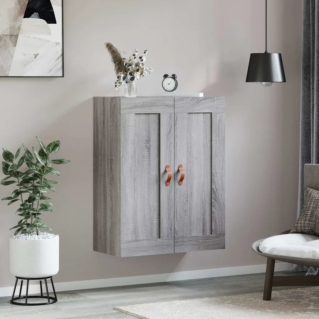 Mobile a Parete Grigio Sonoma 69,5x34x90 cm Legno Multistratocod mxl 81492