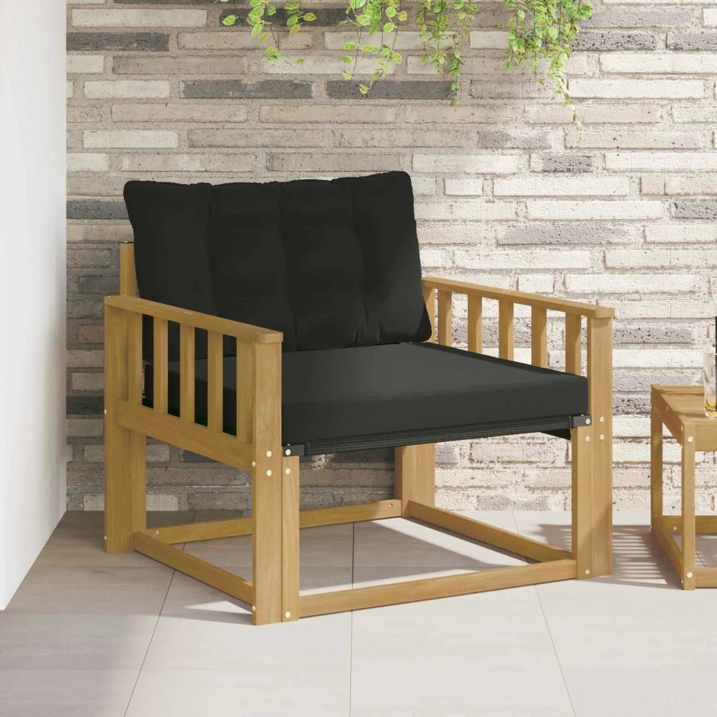 Set di divani da esterno-Sofa da giardino Legno di Acacia Massello e Textilene 546676