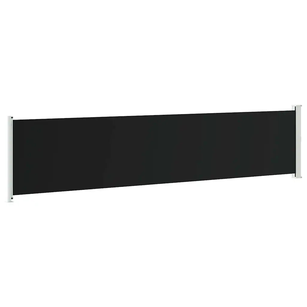 Tenda Laterale Retrattile per Patio 140x600 cm Nera