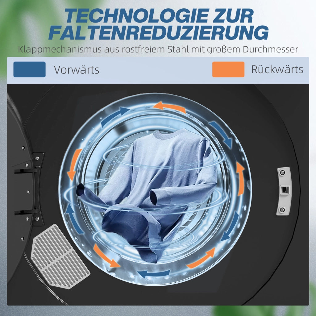 Asciugabiancheria 6 programmi 5kg ¨C zephmum ¨C 40-60¡ãC touch nero