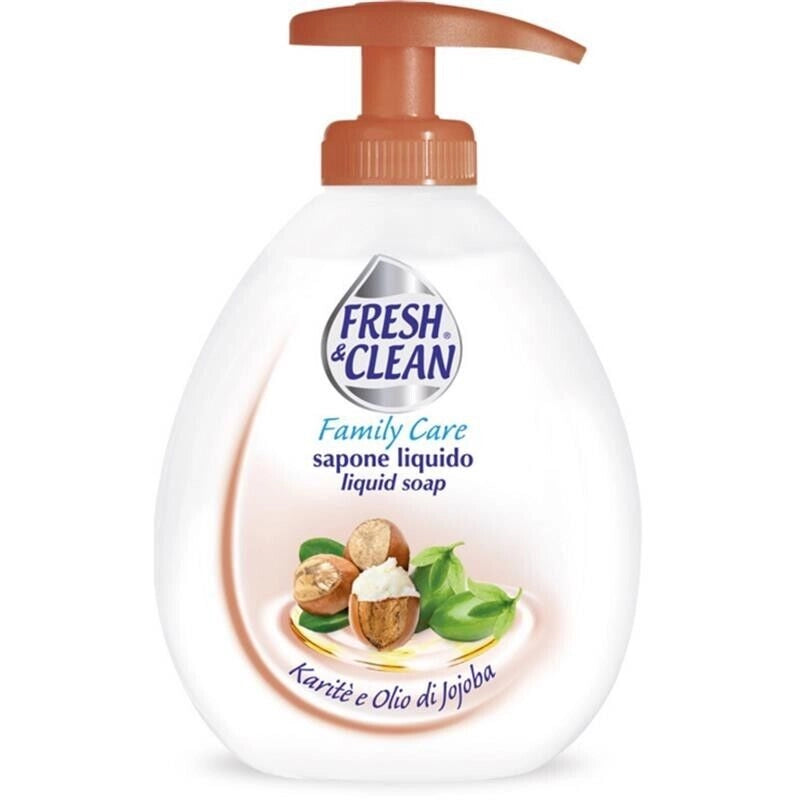 FRESH & CLEAN SAPONE LIQUIDO KARITE' E OLIO DI JOJOBA CON EROGATORE 300 ML