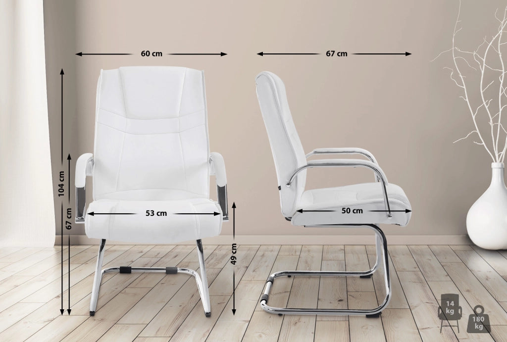 Set di 2 sedie Attila bianco