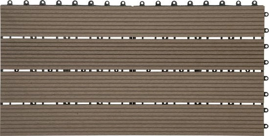 Set di Pavimentazione per Giardino Kliksysteem - Confezione da 6 - Resistente alle Intemperie & Solido - Paving per Giardino, Paving - 30x60 cm - Miele