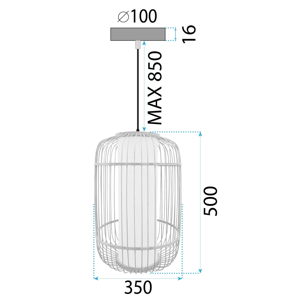 Lampada Da Soffitto Bamboo APP1626-1CP