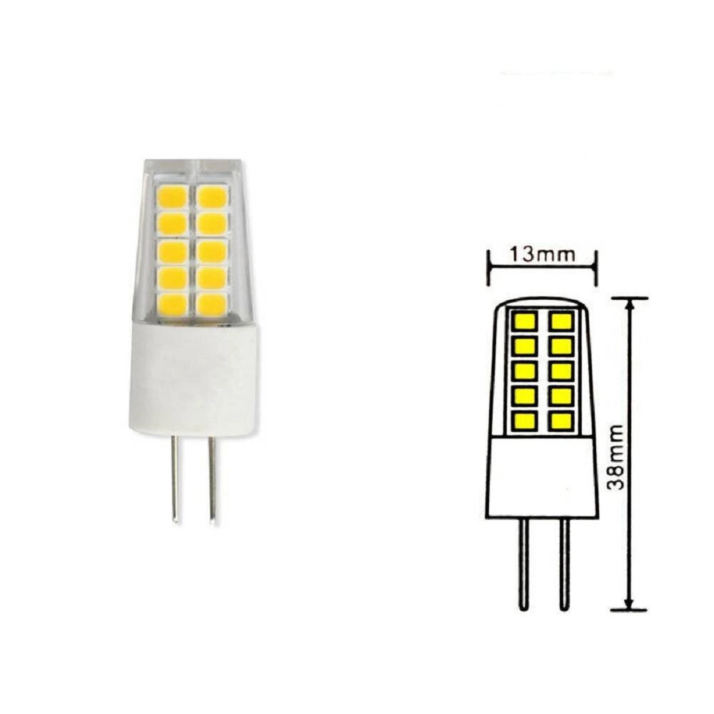 Trade Shop - Lampadina G4 Led Smd 2,5 Watt 12v Luce Fredda 6500k Calda 3000k Naturale 4000k -